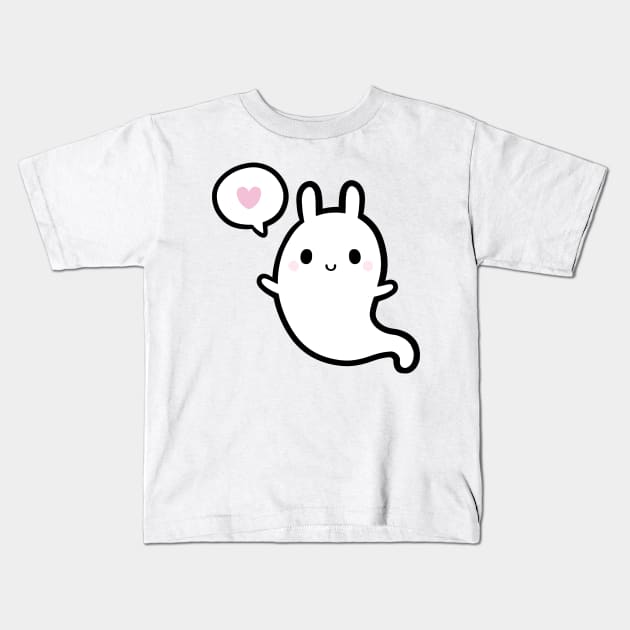 Cutie Bunny Ghost 02 | Nikury Kids T-Shirt by Nikury